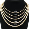 Moissanite Tennis Chain 3MM - 4MM | 14K Gold Plated | 925 SILVER | VVS D COLOR | PASS DIAMOND TESTER!!!!
