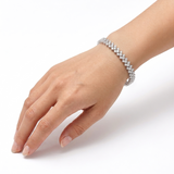 Moissanite Heart Cut Tennis Bracelet 5CT
