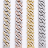 Moissanite Cuban Bracelet 8MM-12MM