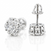Moissanite Flower Cluster Stud Earrings