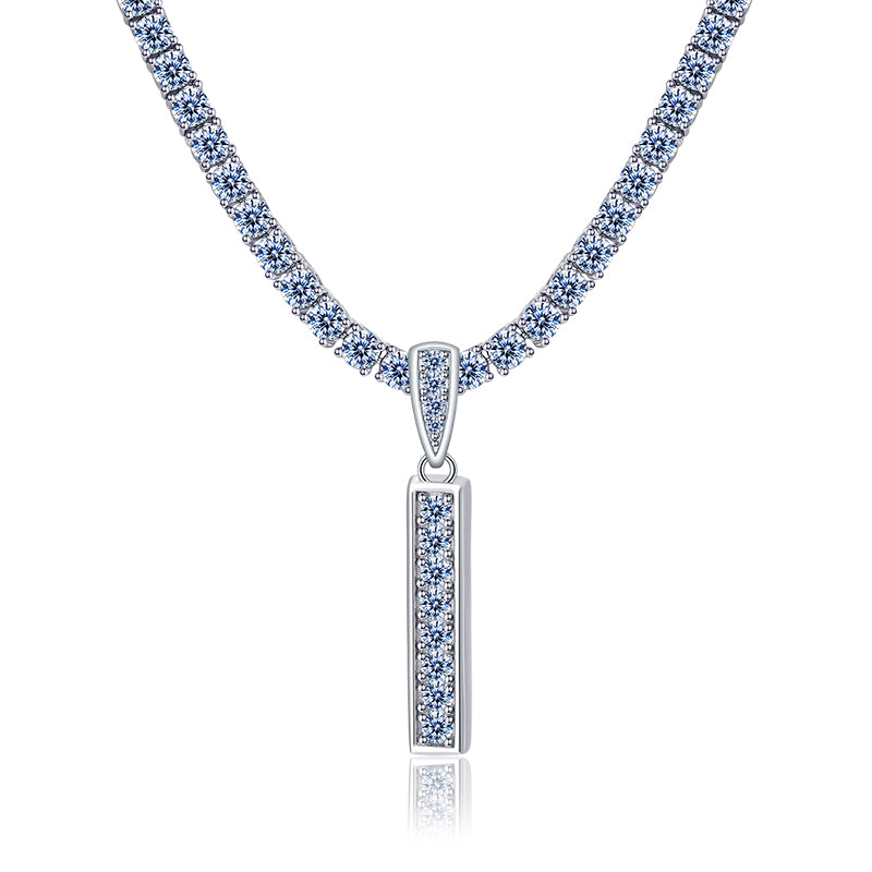 A-Z Letter initials - Alphabet charm with Moissanite VVS D Color with 925 Silver 1.00 CARAT | PASS DIAMOND TESTER!!!! WITH NECKLACE/WITHOUT NECKLACE