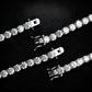 Moissanite Tennis Chain 3MM - 4MM | 14K Gold Plated | 925 SILVER | VVS D COLOR | PASS DIAMOND TESTER!!!!