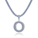 A-Z Letter initials - Alphabet charm with Moissanite VVS D Color with 925 Silver 1.00 CARAT | PASS DIAMOND TESTER!!!! WITH NECKLACE/WITHOUT NECKLACE