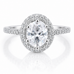Moissanite Engagement Ring VVS D 925 Silver GRA Certified Ship from Atlanta 