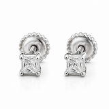 Moissanite Princess Cut Stud Earrings