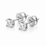 Moissanite Princess Cut Stud Earrings