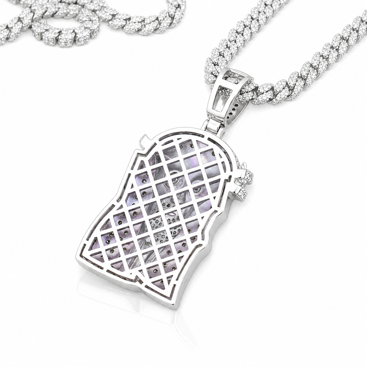 Hip Hop Jesus Charm Iced Out | VVS D Color Moissanite | 14K Gold & 925 Silver