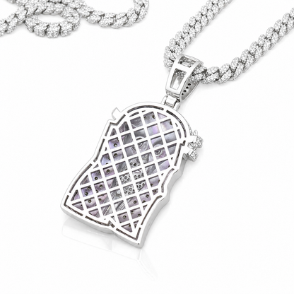Hip Hop Jesus Charm Iced Out | VVS D Color Moissanite | 14K Gold & 925 Silver