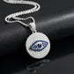 Eye Popper Evil Eye come with silver Necklace | Moissanite Diamond VVS D Color | 925 Silver | PASS DIAMOND TESTER!!! | Come Along with the Catcus Chain