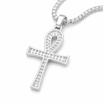 VVS D Moissanite Ankh Charm GRA Certified Atlanta
