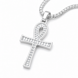 VVS D Moissanite Ankh Charm GRA Certified Atlanta