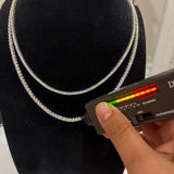 Moissanite Tennis Chain 3MM 925 Silver