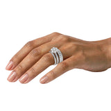 His & Hers Moissanite Wedding Ring Set 3CT