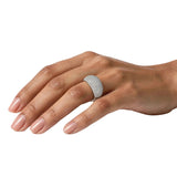 Mens Moissanite 11-Row Iced Band 2.3CT