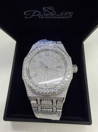 moissanite diamond watch
