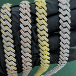 Iced out moissanite diamond Cuban link bracelet men women hip hop jewelry Atlanta
