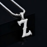 A-Z Letter Initials Round Style - Alphabet charm with Moissanite Diamond VVS D Color with 925 Silver 2.50 CARAT | PASSES DIAMOND TESTER! !