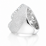 Mens Moissanite Baguette Cross Ring 7.2CT