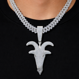 Moissanite GOAT Pendant 5.2CT Hip Hop