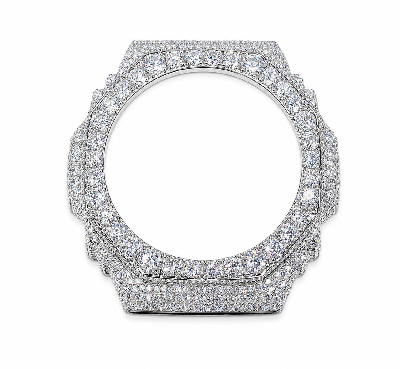 Moissanite G-Shock GA-2100 iced out bezel kit 11CT VVS D color GRA certified 925 silver Atlanta