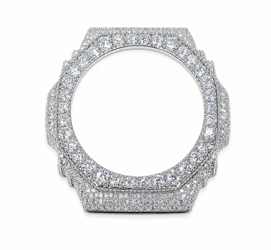 Moissanite G-Shock GA-2100 iced out bezel kit 11CT VVS D color GRA certified 925 silver Atlanta