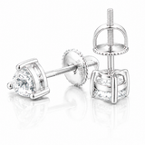Moissanite Heart Stud Earrings 5.5MM Women