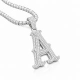 Moissanite Round Letter Pendant A-Z 2.5CT
