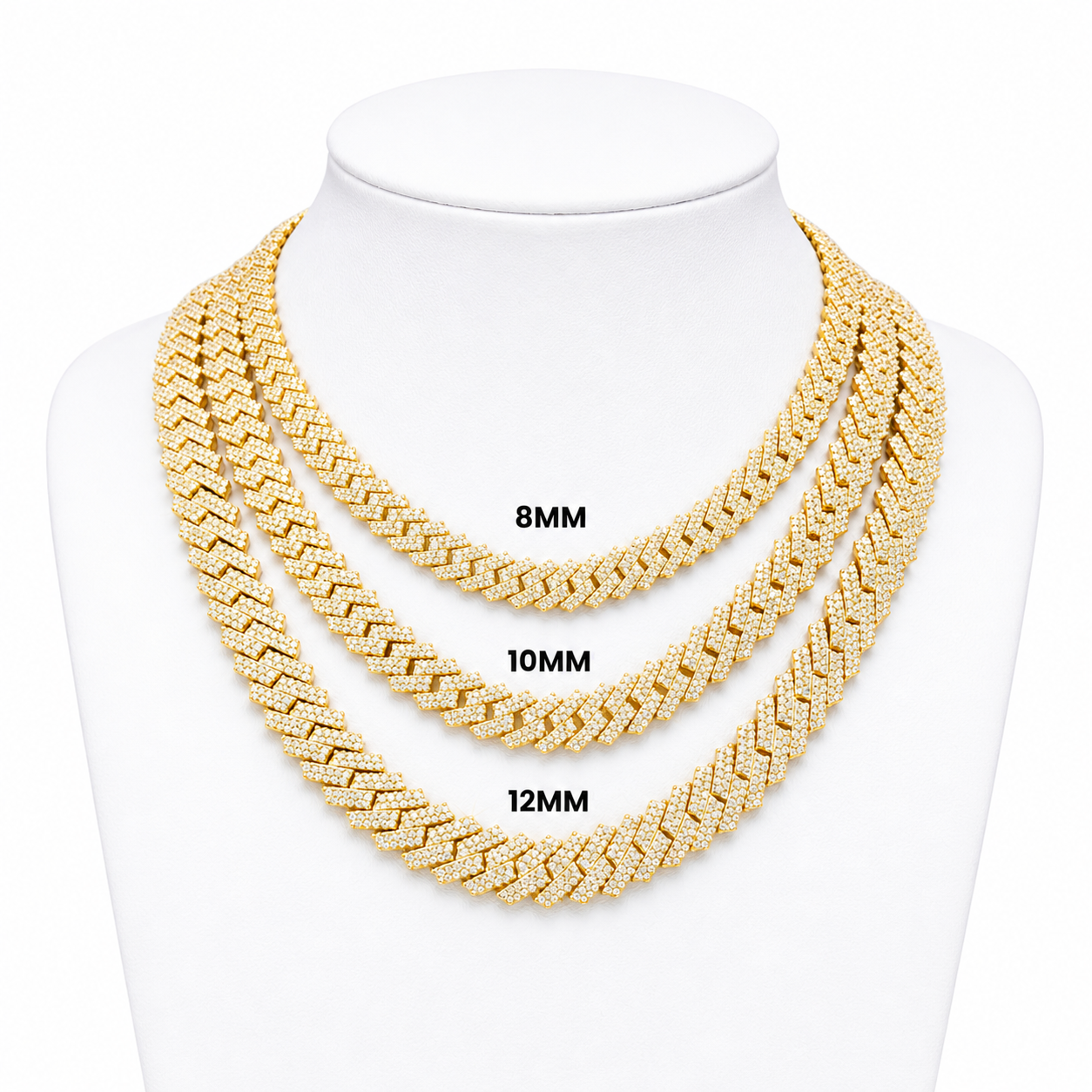 GRA certified moissanite Cuban link chain 10MM 925 silver VVS D color passes diamond tester men women 