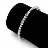 5 carat heart cut moissanite tennis bracelet GRA certified VVS D color 925 silver Atlanta