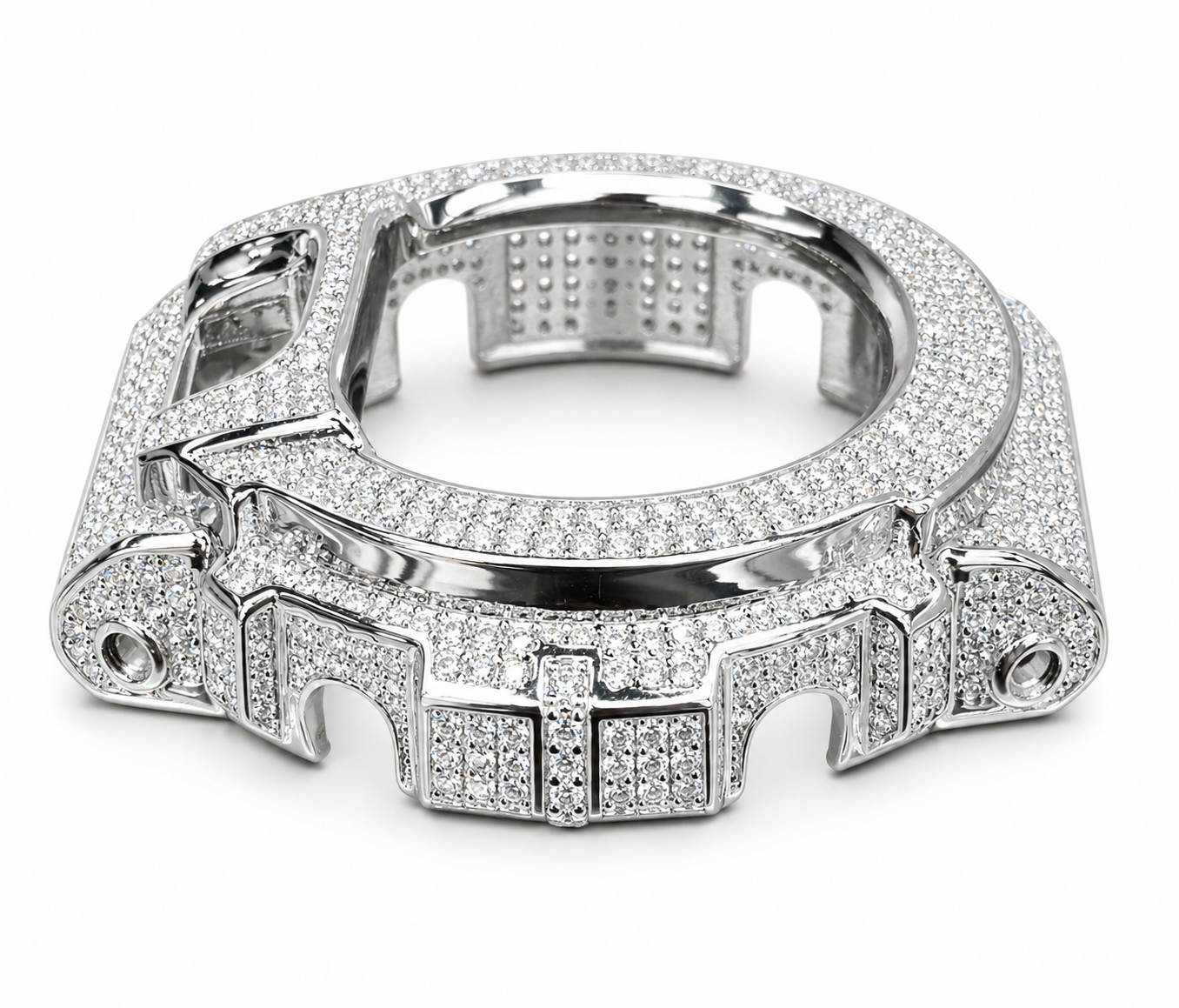 Iced Out G-Shock Moissanite Bezel kit — 11CT VVS D Color | 925 Sterling Silver GA-6900