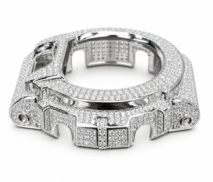 Iced Out G-Shock Moissanite Bezel kit — 11CT VVS D Color | 925 Sterling Silver GA-6900