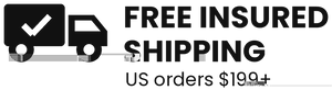 Free insured shipping on US orders $199+