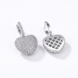 Moissanite Heart Drop Earrings Atlanta