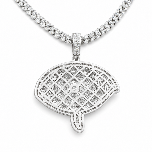 Moissanite Evil Eye Charm Pendant 20CT