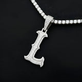 A-Z Letter Initials Round Style - Alphabet charm with Moissanite Diamond VVS D Color with 925 Silver 2.50 CARAT | PASSES DIAMOND TESTER! !