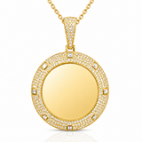 Custom Moissanite Photo Pendant 40MM