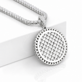Moissanite Cuban Link Picture Pendant