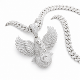 Moissanite eagle charm hip hop iced out VVS D color GRA certified 925 sterling silver Atlanta Paradise Gems