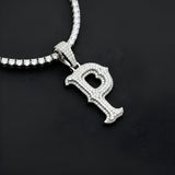 A-Z Letter Initials Round Style - Alphabet charm with Moissanite Diamond VVS D Color with 925 Silver 2.50 CARAT | PASSES DIAMOND TESTER! !