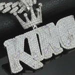King Pendant Iced Out