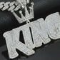 KING Charm Hip Hop Style | Moissanite Diamond VVS D Color | 925 Silver | PASS DIAMOND TESTER!!!