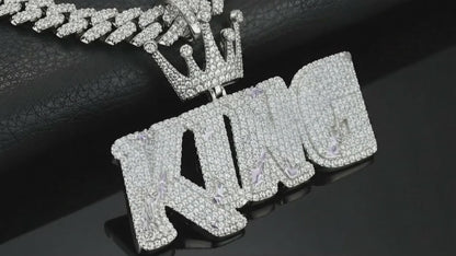 King Pendant Iced Out