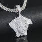 MOISSANITE Medusa Head Iced Out Pendant - Moissanite Diamond VVS D Color | 925 Silver | PASS DIAMOND TESTER!!! | Large 3"