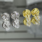 Moissanite Round Iced Out Studs 12MM, 925 silver, VVS D color GRA certified – Paradise Gems Atlanta