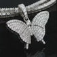 Butterfly Charm Hip Hop Style | Moissanite Diamond VVS D Color | 925 Silver | PASS DIAMOND TESTER!!!