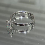 Oval Moissanite Solitaire Engagement Ring 1CT, 925 silver, VVS D color GRA certified – Paradise Gems Atlanta