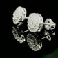 Moissanite Diamond VVS D Color Round Classic Iced Out Earrings Real Silver 925 - 11MM | PASS DIAMOND TESTER