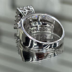 Princess Cut Moissanite Cinderella Ring 2CT, 925 silver, VVS D color GRA certified – Paradise Gems Atlanta