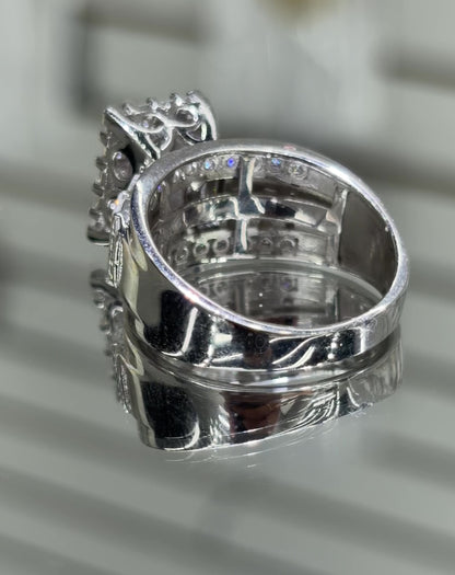 Princess Cut Moissanite Cinderella Ring 2CT | GRA Certified