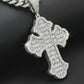 Baguette Gothic Tupac Cross Pendant | 925 Silver | VVS D Color Moissanite Diamond| PASS DIAMOND TESTER!!!